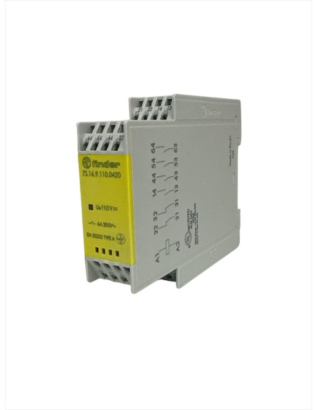 Modular relay with guided contacts